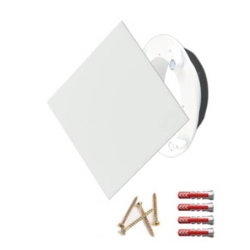 Luftuj Vyústka VZT pro rekuperaci LUFTOMET Sky sklo čtverec lesk bílá