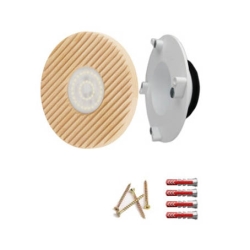 Luftuj Vyústka VZT pro rekuperaci se světlem LUFTOMET LUMEN dřevo kruh buk mydlenka