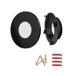 Luftuj Vyústka VZT pro rekuperaci se světlem LUFTOMET LUMEN plast kruh černý mat