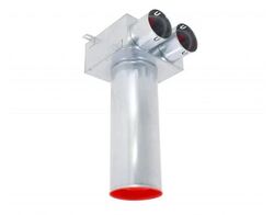 MAT Stropní / podlahový box průchozí pro talířový ventil DN 125, SPB-2X90/125-OC