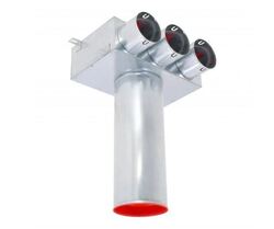 MAT Stropní / stěnový box rovný průchozí pro talířový ventil DN 125, SPB-3X90/125-OC