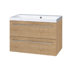 Mereo Bino koupelnová skříňka s umyvadlem 81cm, dub Arlington - CN621M