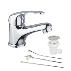 Mereo Lila Umyvadlová stojánková baterie, s výpustí, chrom