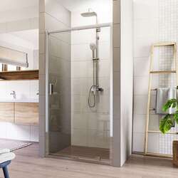 Mereo Lima Sprchové dveře 80cm otočné chrom alu sklo čiré