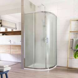 Mereo LIMA sprchový kout čtvrtkruh 90x90 cm, chrom ALU, sklo Point