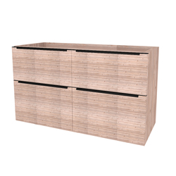 Náhled obrázku: Mereo Mailo Koupelnová skříňka pod umyvadlo 121 cm, černé madlo, Multidecor, Dub Nelson - CN593SBDNLS 