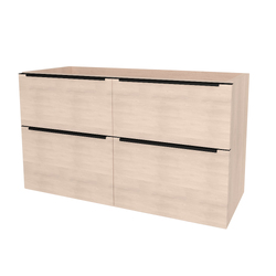 Mereo Mailo Koupelnová skříňka pod umyvadlo 121 cm, černé madlo, Multidecor, Dub Patinovaný - CN593SBDUP1