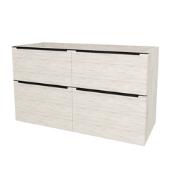 Mereo Mailo Koupelnová skříňka pod umyvadlo 121 cm, černé madlo, Multidecor, White Loft Pine - CN593SBWLP1