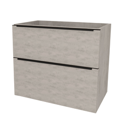 Náhled obrázku: Mereo Mailo Koupelnová skříňka pod umyvadlo na desku 101x47x70 cm, černé madlo, Multidecor, Chromix stříbrný - CN592SBACST 