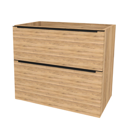 Náhled obrázku: Mereo Mailo Koupelnová skříňka pod umyvadlo na desku 101x47x70 cm, černé madlo, Multidecor, Ořech Pacifik přírodní - CN592SBOPP2 