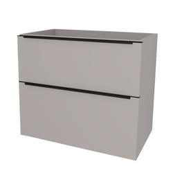 Mereo Mailo Koupelnová skříňka pod umyvadlo na desku 61x47x70 cm, černé madlo, Multidecor, Arktická šedá - CN590SBARS1