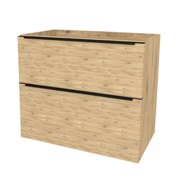 Mereo Mailo Koupelnová skříňka pod umyvadlo na desku 61x47x70 cm, černé madlo, Multidecor, Dub San remo sand - CN590SBDSAN