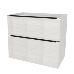 Náhled obrázku: Mereo Mailo Koupelnová skříňka pod umyvadlo na desku 61x47x70 cm, černé madlo, Multidecor, Pino Aurélio - CN590SBPINO 