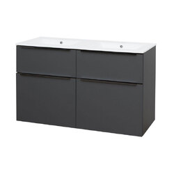 Mereo Mailo Koupelnová skříňka s umyvadlem 121cm antracit - CN533B