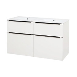 Mereo Mailo Koupelnová skříňka s umyvadlem 121cm bílá - CN513B
