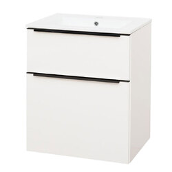 Mereo Mailo Koupelnová skříňka s umyvadlem 61cm, bílá - CN510B