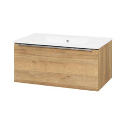 Mereo Mailo Koupelnová skříňka s umyvadlem dub 1 zásuvka 810x476x365mm