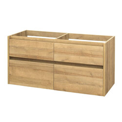 Mereo Opto Skříňka pod umyvadlo na desku dub 2 zásuvky 1210x580x458mm