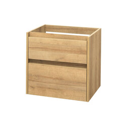 Mereo Opto Skříňka pod umyvadlo na desku dub 2 zásuvky 610x580x458mm