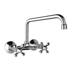 Mereo Retro Viktorie Baterie dřezová nástěnná 100 mm s ramínkem 230 mm - CBL301A04