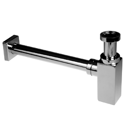 Mereo Sifon umyvadlový 5/4" hranatý, celokovový s převlečnou maticí, DN32 - CH13