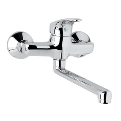 Mereo Sonáta Dřezová baterie 150mm s ramínkem plochým rovným 250 mm chrom