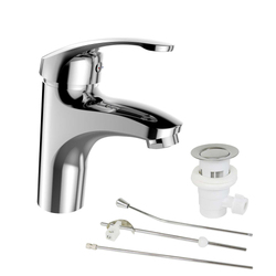 Mereo Sonáta Umyvadlová stojánková baterie, s výpustí, chrom