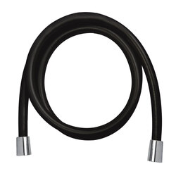 Mereo Sprchová hadice černá, matná 150 cm, systém zabraňující překroucení - CB111B