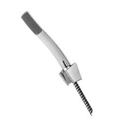 Mereo Sprchová souprava, jednopolohová sprcha, sprchová hadice černá-chrom CB469B