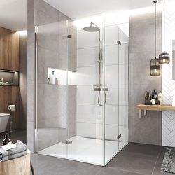 Mereo Sprchový kout Novea čtverec 80x80 cm chrom ALU sklo Čiré - CK11813ZVR