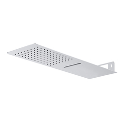 Mereo Talířová sprcha stropní, s vodopádem, hranatá 500 x 200 mm, nerez - CB495N