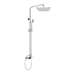 Mereo Viana Sprchový sloup hlavová sprcha 220x220mm - CBE60104SB