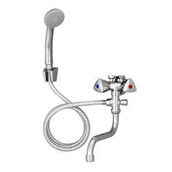 Náhled obrázku: Mereo Vodovodní baterie se sprchou pro nízkotlaké ohřívače ramínko 18cm hadice 150cm 