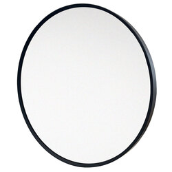 Náhled obrázku: Mereo Zrcadlo kulaté 60 cm, černý rám - CN180 
