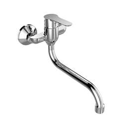 Mereo Zuna Dřezová nástěnná baterie 100 mm s ramínkem 200 mm chrom  - CB301A01Z