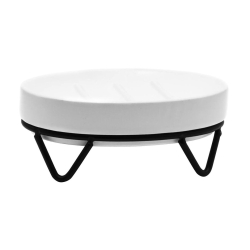 Mýdlenka na postavení RIDDER Mila černá/keramika