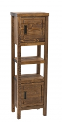 Naturel Country Koupelnová skříňka vysoká 130x40x30cm masiv palisandr