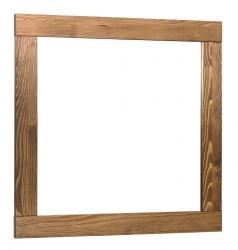Naturel Country Zrcadlo v rámu 80x80cm masiv palisandr