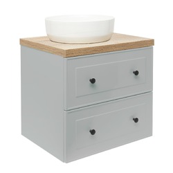 Naturel Forli Koupelnová skříňka s deskou pod umyvadlo 60x45x46 cm šedá mat FORLI60GMD