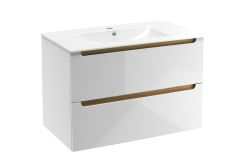 Naturel Stilla Koupelnová skříňka s umyvadlem 80x60x45 cm bílá STILLAD08057U1