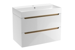 Naturel Stilla Koupelnová skříňka s umyvadlem 80x60x45 cm bílá STILLAD08057U2