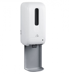 Nimco Bezdotykový zásobník dezinfekčního gelu nebo mýdla s odkapávačem 1000 ml bílá HPI 31S-M-O
