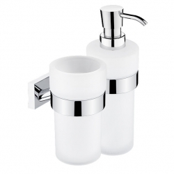 NIMCO Keira Držák dávkovače a sklenky mat sklo/chrom