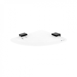 Nimco Kibo Koupelnová rohová polička IXI bílá plexiglass Ki-X211-90