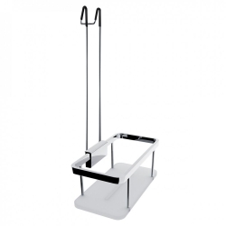 Nimco Kibo Závěsná police do sprchy nerez/sklo, chrom Ki 14015H-B-26