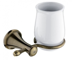 NIMCO Lada Držák keramického pohárku bílá/staromosaz