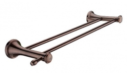 NIMCO Lada Držák na ručníky dvojitý 51,5 cm mosaz staroměď