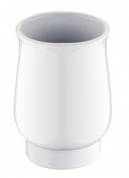 NIMCO Lada Keramický pohárek na zubní katáčky bílá