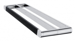 Nimco Nava Držák na ručníky dvojitý 58 cm chrom/černá mat