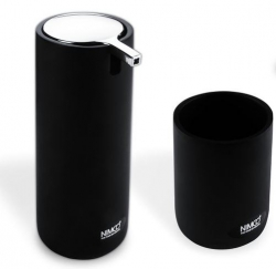 Náhled obrázku: NIMCO Omi Sada koupelnových doplňků černá/chrom 